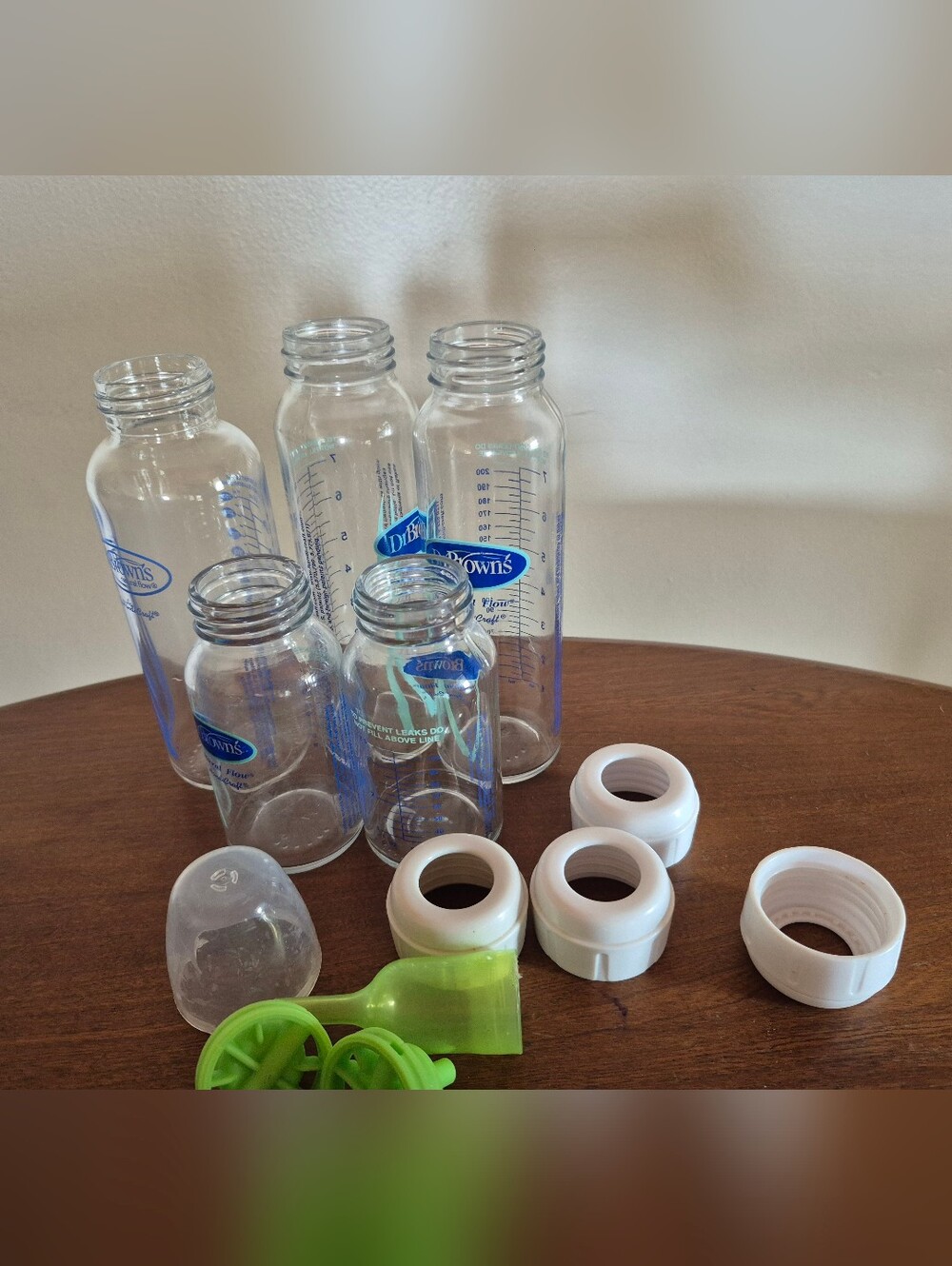 Lot Of Dr Browns Glass Baby Bottles